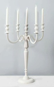 Chandelier en bronze de luxe fait main avec bougies LED coniques sans flamme, décoration d'intérieur pour la table de Noël - Product Image 3