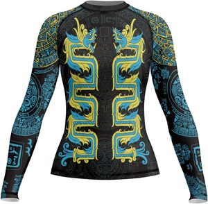 Sublimation Rash Guard-Lightweight Breathable <b>Compression</b> Top with Anti-Bacterial and UV Protection for Training - Product Image 1