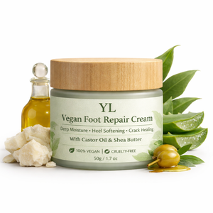 Crème Vegan AG Organica pour les soins des pieds secs, nourrissante, hydratante, réparatrice, cicatrisante, sans paraben, sans sulfate - Product Image 1