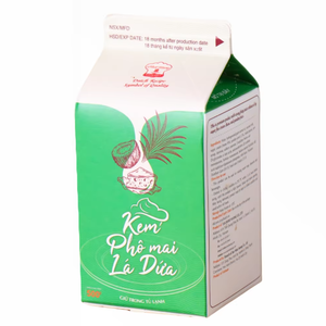 ครีมเทียมสำหรับเครื่องดื่ม ขายดี ไม่ใช้นม ผลิตภายใต้แบรนด์ของคุณเอง ขายส่ง ฮาลาล ครีมแพนดันชีสสำหรับของหวาน กาแฟ และชานม 500 กรัม - Product Image 1