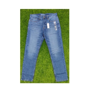 กางเกงยีนส์ขาตรงสีฟ้าอ่อนสำหรับชายหนุ่มกางเกงผ้ายืดทรงสลิมฟิตผ้ายีนส์ฟอกสีฤดูใบไม้ร่วง - Product Image 5