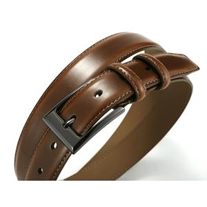 Cinturón de Cuero Genuino con Hebilla Ajustable de Aleación, Cinturón de Negocios para Oficina, Cinturón con Hebilla de Cierre Automático - Product Image 1