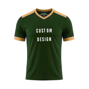 Two-Tone Contrast Shoulder Sleeve Piping Casual <b>Baseball</b> <b>Tee</b> V-Neck Men's Shirt Breathable Quick-Dry Gym Shirt - Product Image 1