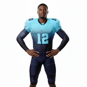 Tenues de football américain pour adultes, très demandées, à manches courtes, respirantes, séchage rapide, grandes tailles, unisexes, personnalisables - Product Image 1