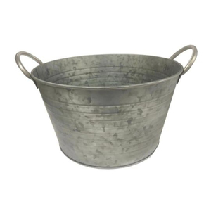 Enfriador de Botellas de Vino Galvanizado de Última Generación, Cubo de Hielo Ovalado para Fiestas y Celebraciones de Bodas, Enfriador de Vino con Asa de Madera - Product Image 3