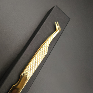 Eyelash Tweezers Curved Precision Beauty <b>Lash</b> Extension Tool Stainless Steel Professional Products - Product Image 1