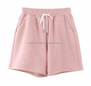 2025 nueva llegada logotipo personalizado impreso francés Terry gimnasio Fitness pantalones cortos estilo Formal con botón decoración algodón fabricado - Product Image 5