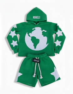 Conjunto deportivo unisex de verano de 2 piezas, conjunto de sudadera con pantalones cortos y sudadera con capucha, bordado personalizado, para hombre y mujer - Product Image 4