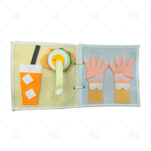 หนังสือผ้าสัมผัสเกี่ยวกับชีวิตประจำวันของยีราฟน่ารัก - Product Image 2