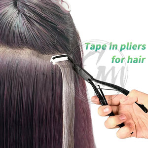 Kit d'outils de pose d'extensions capillaires de qualité supérieure : pinces, aiguilles de tirage, outils à boucles, clips et perles pour application professionnelle en salon - Product Image 6