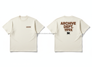 แผนกจัดเก็บเอกสาร 199X เสื้อยืดผ้าฝ้ายผู้ชายแขนสั้นคอกลมพิมพ์ลายตัวอักษรลำลองทรงพอดีตัว - Product Image 1