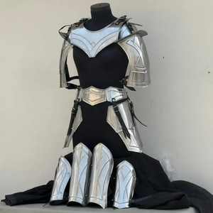 Traje de Armadura de Acero Hecho a Mano para Mujer, Disfraz Medieval de Cosplay, Estilo Guerrero, Protección para Fiestas de Recreación, Artesanía en Metal - Product Image 2
