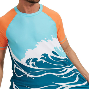 Camiseta de Compresión Deportiva para Mujer, Protección UV, Gimnasio, Fitness, Natación, 100% Poliéster, Estampada - Product Image 6