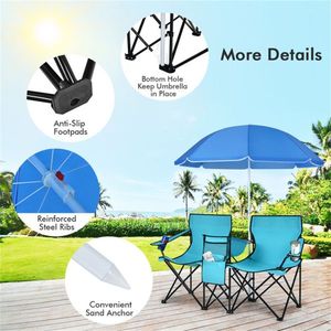 Outdoor Camping Chair with Umbrella for Beach Use - Product Image 5