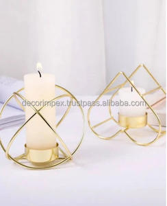 Vela Hoder para decoración de árbol de fiesta de boda decoración del hogar portavelas de hierro decorativo hecho a mano con acabado antiguo - Product Image 1