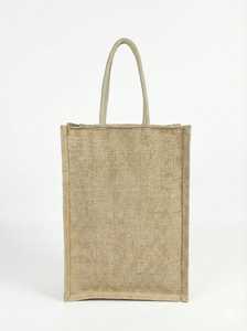 Bolsa de Compras de Yute Natural con Asas Largas de Yute, Bolsa Reutilizable Ecológica para Compras, Compras al por Menor y Regalos - Product Image 2