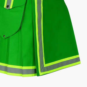 Meilleure veste de travail réfléchissante verte pour pompier, avec poches cargo - Product Image 4