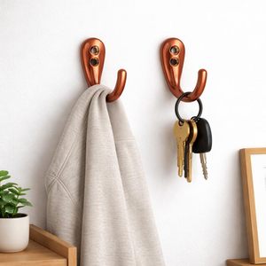 Rose Gold Color Premium Wall Hook Stainless Steel Waterproof Towel Hooks Stick for <b>Bathroom</b> Towel Hanging <b>Accessories</b> for Sell - Product Image 2