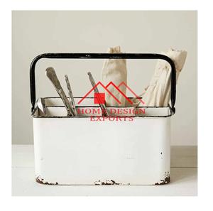 Décoration pour la maison Maisons et Jardins Caddy à ustensiles galvanisé Fabricant indien Best-seller Vintage Hot Sell Personnalisé Fait main - Product Image 1