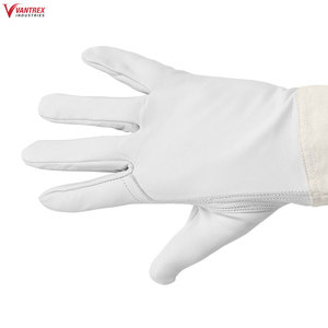 Beekeeper <b>Gloves</b> Protective Beekeeping <b>Gloves</b> Leather Goatskin Mesh Bee Keeping Vented Long Sleeves Beekeeping Equipment - Product Image 2