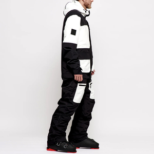 Ensemble veste et pantalon de ski pour homme TBF-058, imperméable 10 000 mm, coupe-vent, respirant, à capuche, isolé, combinaison de neige pour les sports d'hiver - Product Image 1