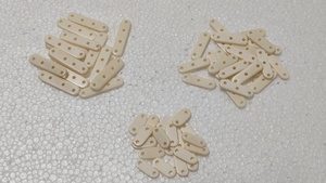 Perles entretoises en os naturel sculptées à la main, entretoises en os de buffle à 2, 3 ou 4 trous pour bijoux multi-brins, fournitures d'artisanat - Product Image 4