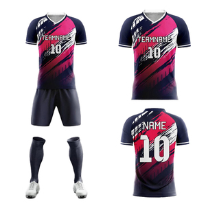 ชุดฝึกซ้อมฟุตบอลเด็กผู้ชายแบบสั่งทำพิเศษ เสื้อแขนสั้นและกางเกงขาสั้น ชุดยูนิฟอร์มผ้าโพลีเอสเตอร์ ชุดฟุตบอล - Product Image 6