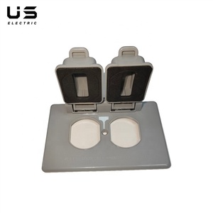 Duy nhất gang thời tiết tường ổ cắm bìa 1 Duplex ngang đựng thiết bị núi ở lại mở tính năng chuyển đổi Bìa - Product Image 4