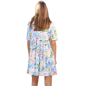 Mini vestido estampado para mujer, cómodo para el uso diario - Product Image 4