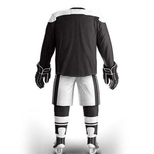 ออกแบบโลโก้ของคุณเอง ชุดยูนิฟอร์มฮอกกี้น้ำแข็งผ้าสแปนเด็กซ์/โพลีเอสเตอร์ ระบายอากาศได้ดี ไซส์ใหญ่สำหรับผู้ใหญ่ พิมพ์ลายตามสั่ง ป้องกันรังสียูวี UPF 50 - Product Image 2