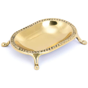 Elegant Solid Brass <b>Soap</b> <b>Dish</b> <b>Holder</b> Modern Eco-Friendly Natural Finish Bathroom Accessory Oval Shape Drainage Design Hotel Home - Product Image 6
