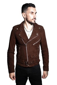 Blouson de motard en cuir véritable sur mesure pour homme, style vintage Café Racer, service d'échantillonnage disponible dès aujourd'hui - Product Image 2