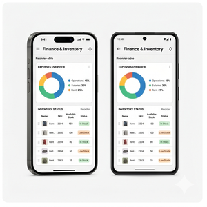 Application professionnelle tout-en-un Royalcraft – CRM, ventes, comptabilité, inventaire, RH et tableau de bord d'analyse iOS/Android - Product Image 4