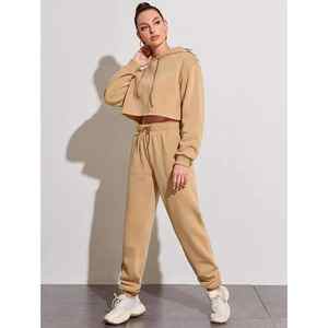 Conjuntos de Ropa Deportiva, Sudadera con Cierre de Cremallera, Pantalones Deportivos Anchos, Conjuntos Deportivos de 2 Piezas para Mujer - Product Image 4