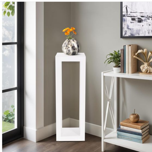 White <b>Console</b> <b>Table</b> Modern Side <b>Table</b> <b>Narrow</b> Display Cabinet Accent Storage <b>Table</b> for Living Room Entryway - Product Image 6