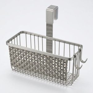 Handmade SS202 26 cm Brushed Steel <b>Shower</b> Caddy No Drilling Dwar Lattice Glass <b>Rack</b> for Home Decor Hotels and Weddings - Product Image 3