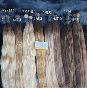 Extensiones de Cabello Humano Virgen Remy 100% Sin Procesar de Alta Calidad, Estilo Ondulado, Doble Trama a Máquina, 8-32 Pulgadas, Todos los Colores, Vietnam - Product Image 6