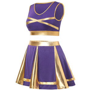 Uniforme de cheerleading léger, uni, de qualité supérieure, différentes couleurs, respirant, pour adultes, à vendre - Product Image 4