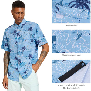 Camisas Casuales de Manga Corta con Doble Botonadura para Hombre, Personalizadas, de Poliéster/Algodón, Fabricante de Uniformes Profesionales, Exportación OEM de Pakistán - Product Image 5