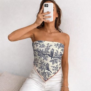 Bufanda de Seda de Poliéster con Estampado Personalizado a Precio de Fábrica, Chal Ligero y Suave para Mujer - Product Image 2