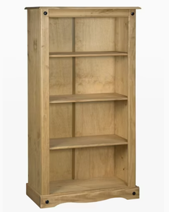 <b>Rustic</b> <b>Wooden</b> Rectangle 4-Tier <b>Shelf</b> for Living Room Storage and Display Durable Indoor Furniture Decoration - Product Image 3