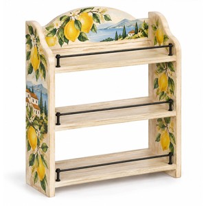 Estante de Especias de Madera de Mango Hecho a Mano con Diseño de Limonera - Almacenamiento de Cocina al por Mayor - Product Image 1