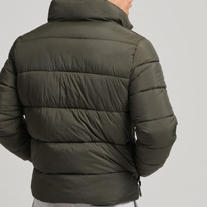 2025 High Quality Winter Wear Men's <b>Packable</b> Puffer <b>Jacket</b> <b>Lightweight</b> Fabric Stand Collar Zipper Style Windproof Outdoor <b>Jacket</b> - Product Image 3