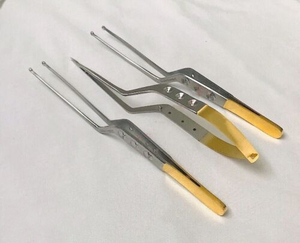 Juego de 3 Piezas de Acero Inoxidable Quirúrgico Médico: Tijeras Micro Bayoneta Yasargil + Pinzas para Agarrar Tumores, 9 Instrumentos Cardíacos - Product Image 4
