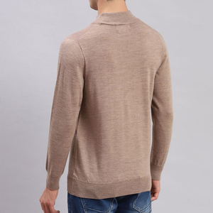 T-shirt en molleton respirant et écologique 100 % coton à col montant et manches longues pour homme, coupe oversize, idéal pour le bureau ou les loisirs - Product Image 6