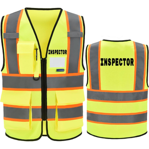 Chaleco de Seguridad Reflectante Premium, Ropa de Trabajo para la Construcción, Suministro al por Mayor del Fabricante - Product Image 1