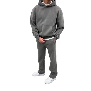 Chándal Personalizado para Hombre, Estilo Vintage, Lavado Ácido, Holgado, Informal, 100% Algodón, Felpa - Product Image 6