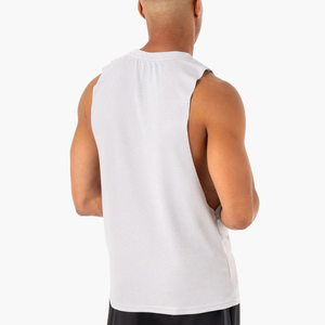 Custom <b>Men's</b> Sporty Front Logo 100% Cotton <b>Stringer</b> Gym Tank Top XL Athletic Bodybuilding Muscle <b>Vest</b> OEM Wholesale - Product Image 5