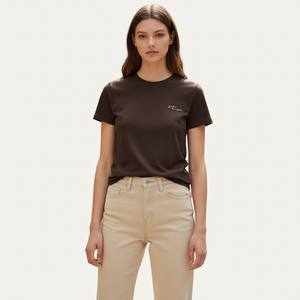 Camiseta Básica de Verano para Mujer, de Alta Calidad, Casual, de Manga Corta, Color Sólido, Algodón, Ajustada, Transpirable, de Secado Rápido - Product Image 1