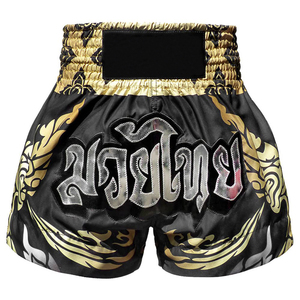 Pantalones Cortos de Muay Thai Personalizados, Pantalones Cortos de Entrenamiento de Boxeo Tailandés de Satén, Ropa Deportiva Unisex para Entrenamiento de Kickboxing, Logotipo por Sublimación, Fabricante OEM - Product Image 1